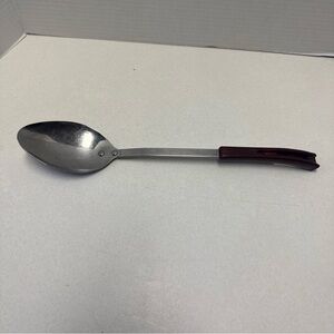Stanhome Stainless Steel Solid Serving Spoon Bakelite Handle Made in USA